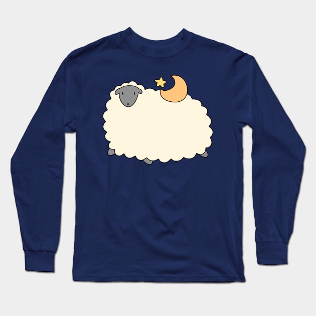 Star and Moon Sheep Long Sleeve T-Shirt by saradaboru